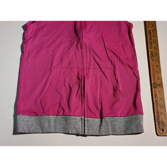 Sukeen Pink Sleeveless Zip-Up Hooded Vest - Stylish! - Picture 3 of 5